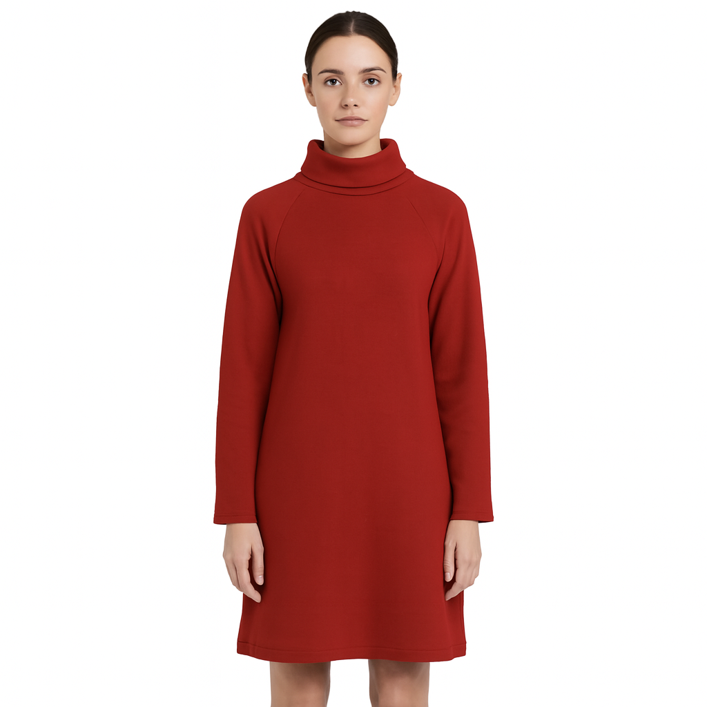 Arlena Samt-Turtleneck Kleid