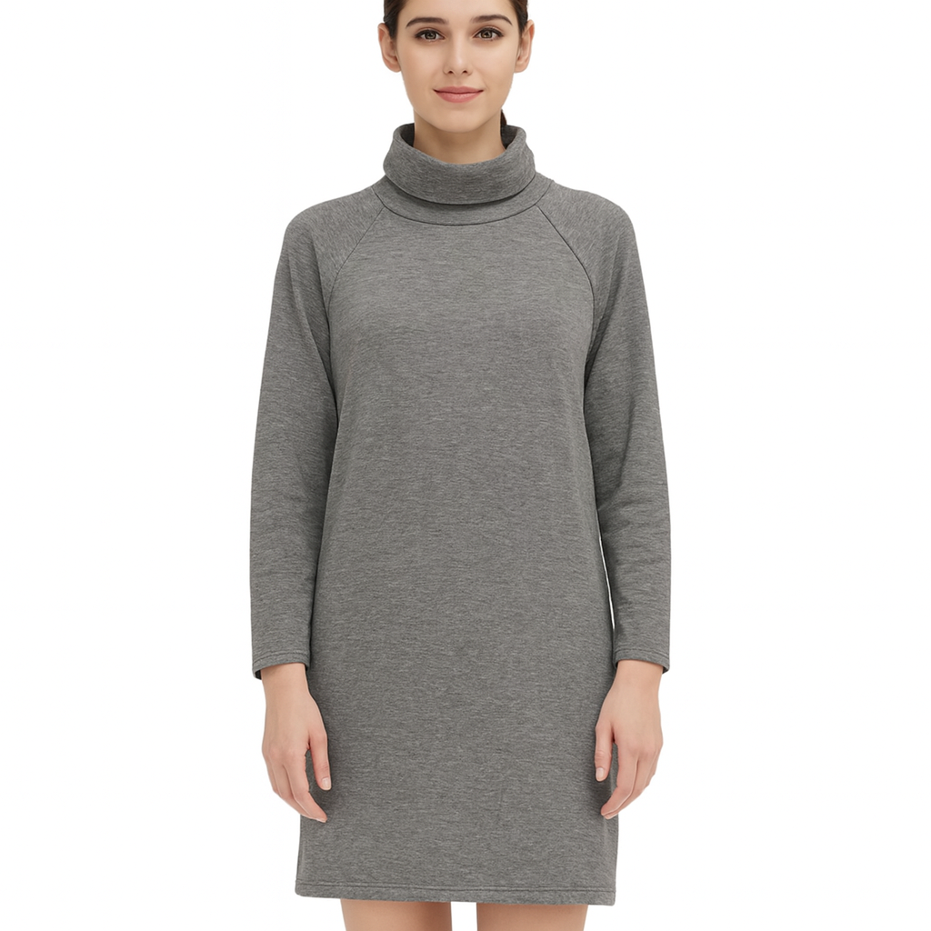 Arlena Samt-Turtleneck Kleid