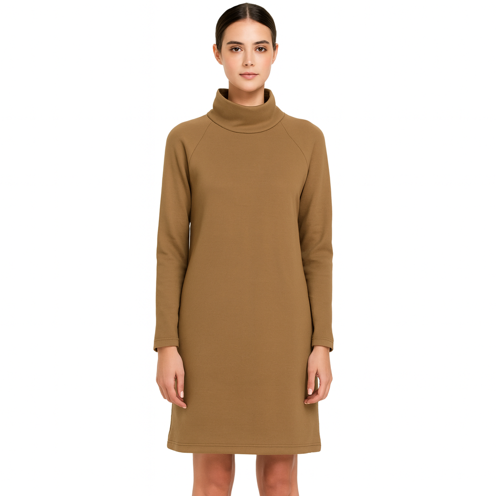Arlena Samt-Turtleneck Kleid