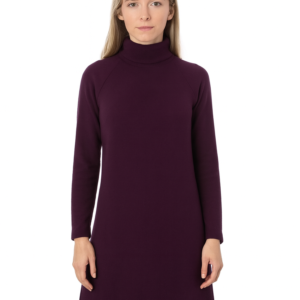 Arlena Samt-Turtleneck Kleid