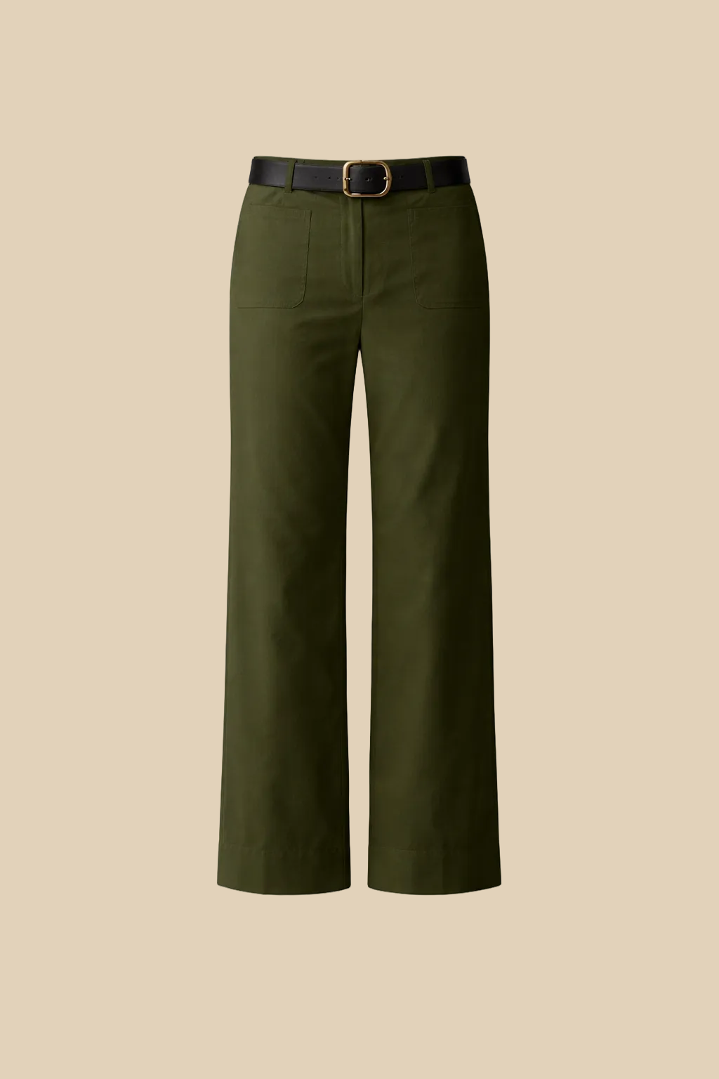 Elegante High-Waist Straight-Leg Hose