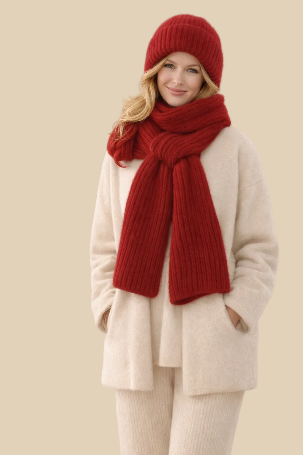 Strickschal-Set für Damen