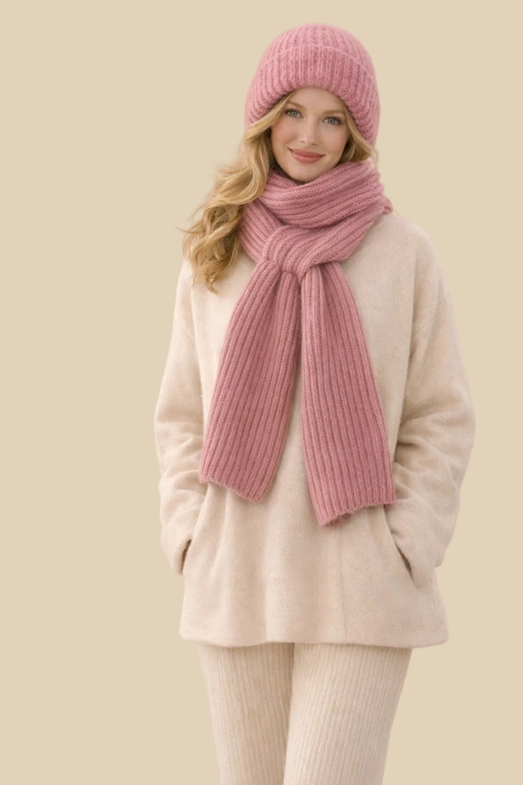 Strickschal-Set für Damen