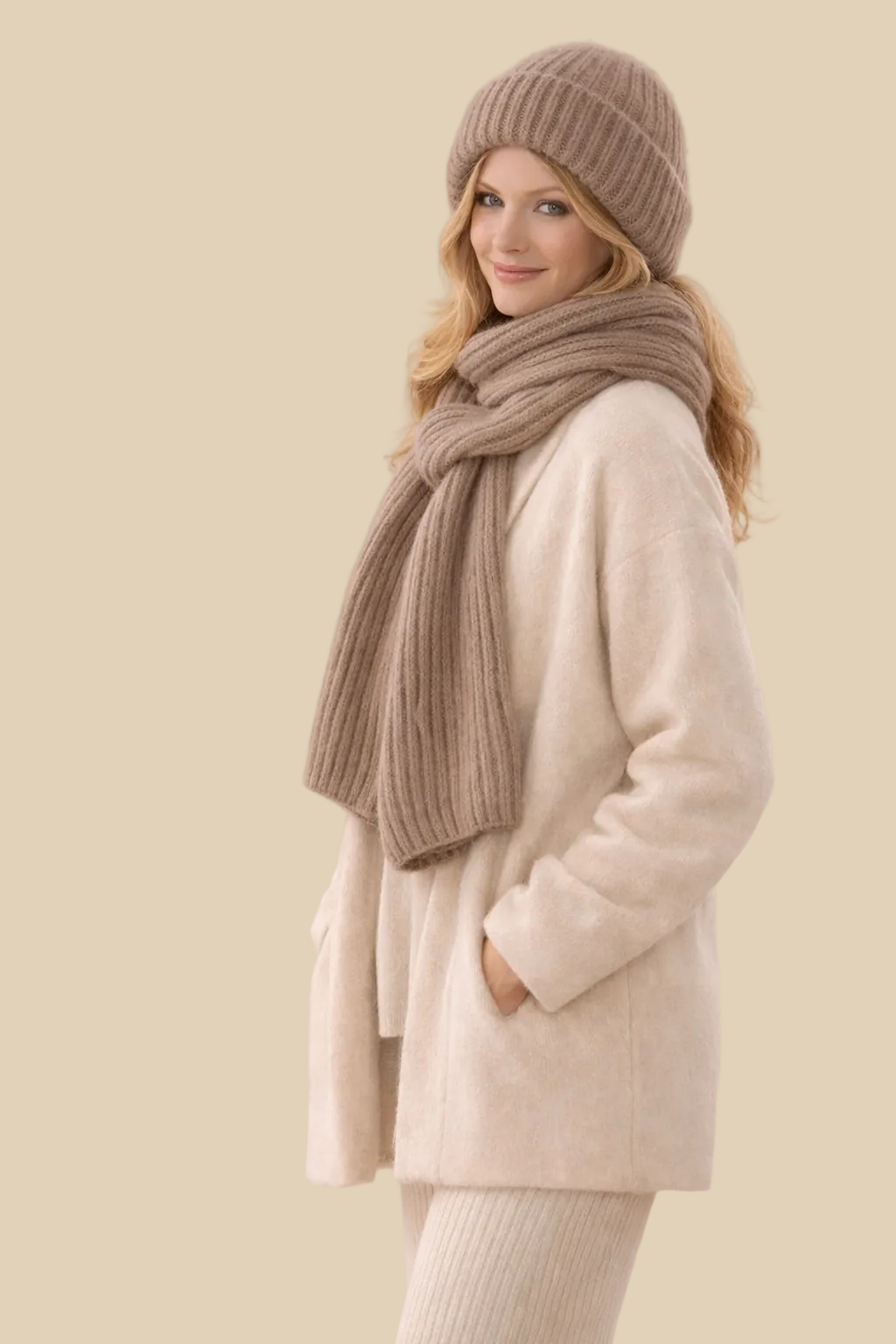 Strickschal-Set für Damen