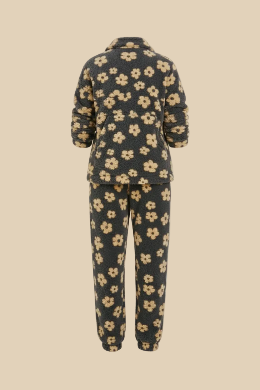 Florales Teddy-Sweatshirt