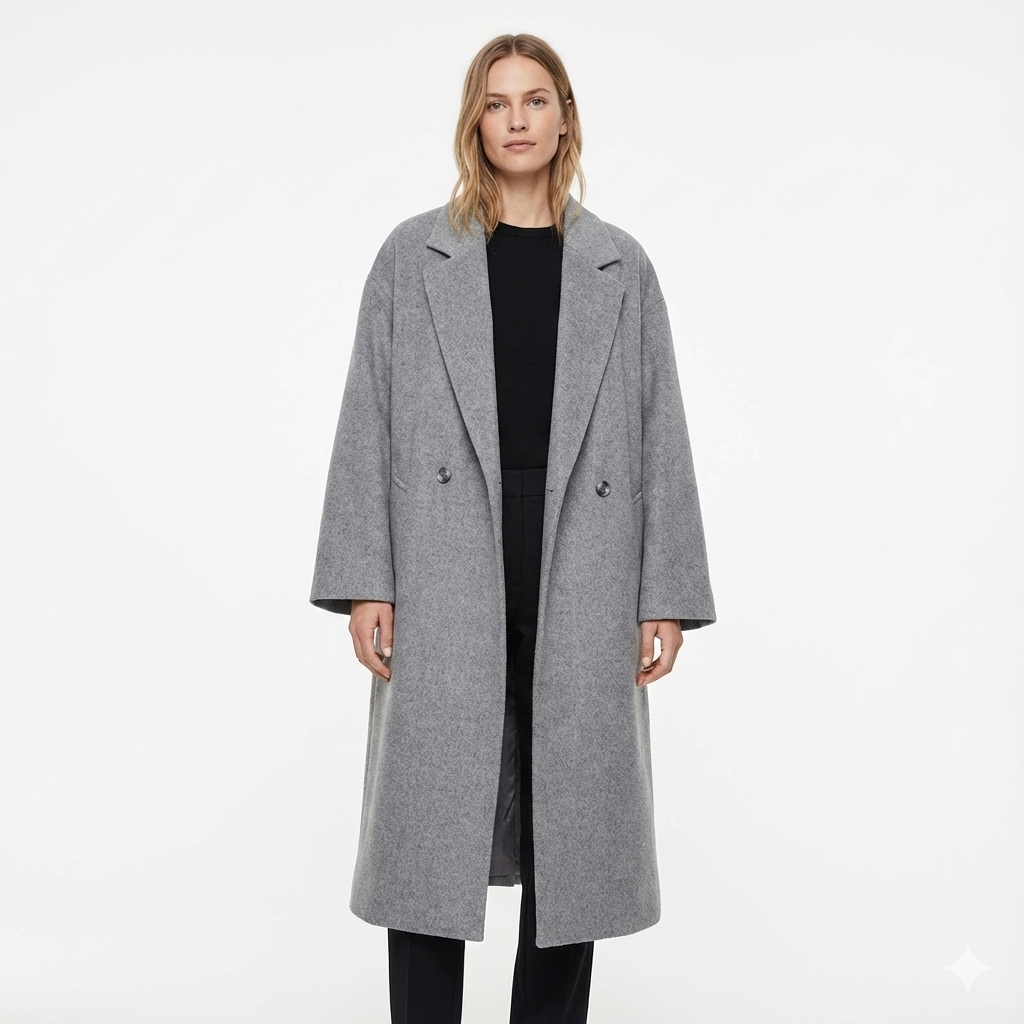 Avelora Langer Wollmantel