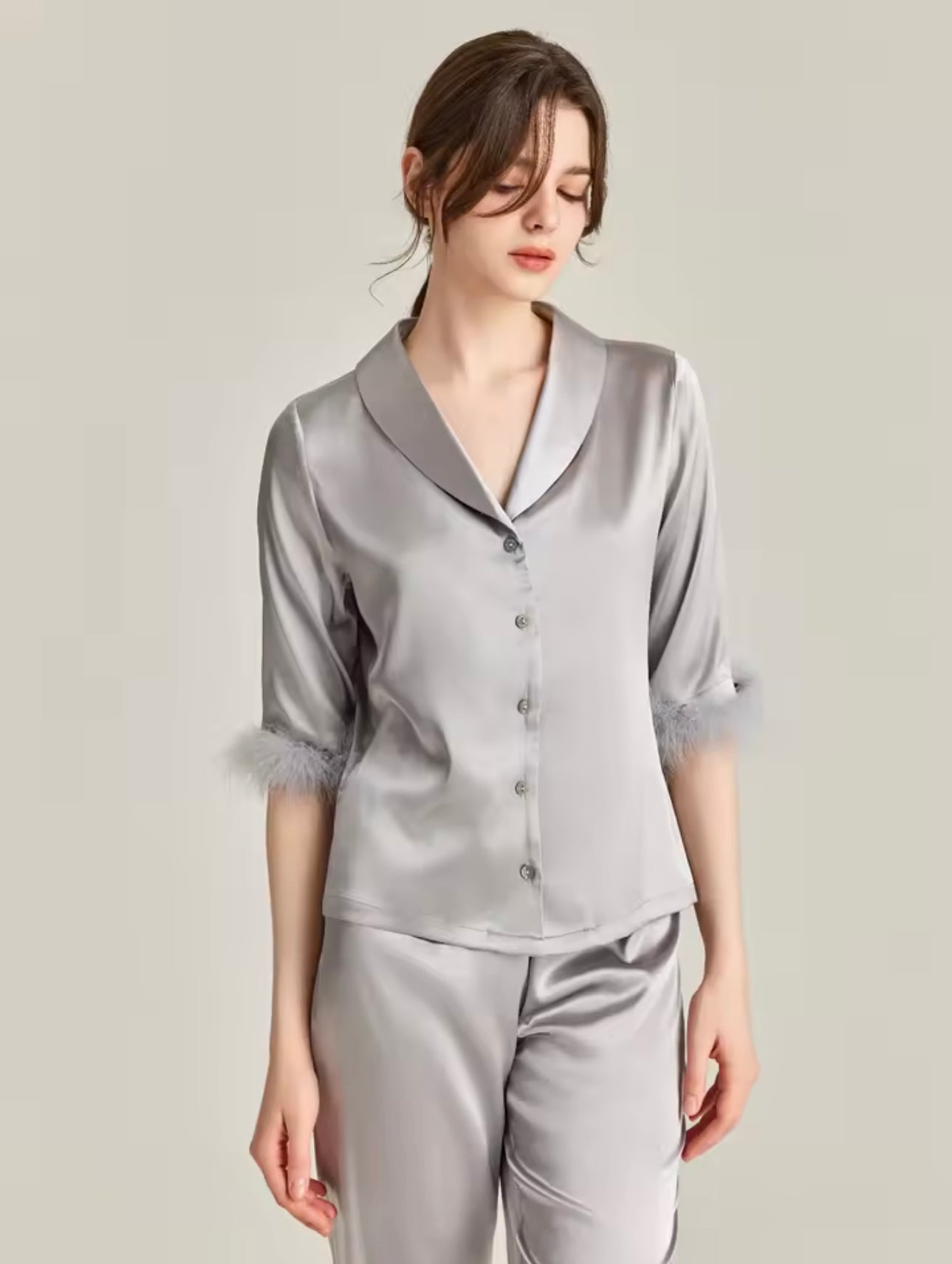Silk Feather Pyjama