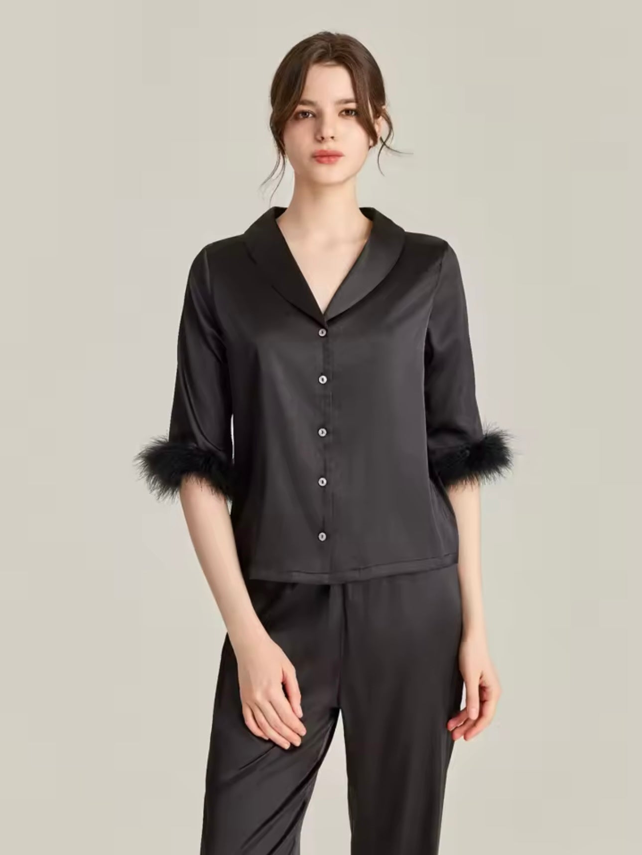 Silk Feather Pyjama