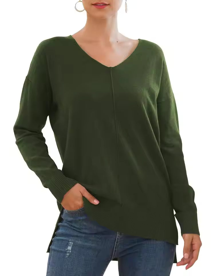 Eleganter V-Neck Pullover