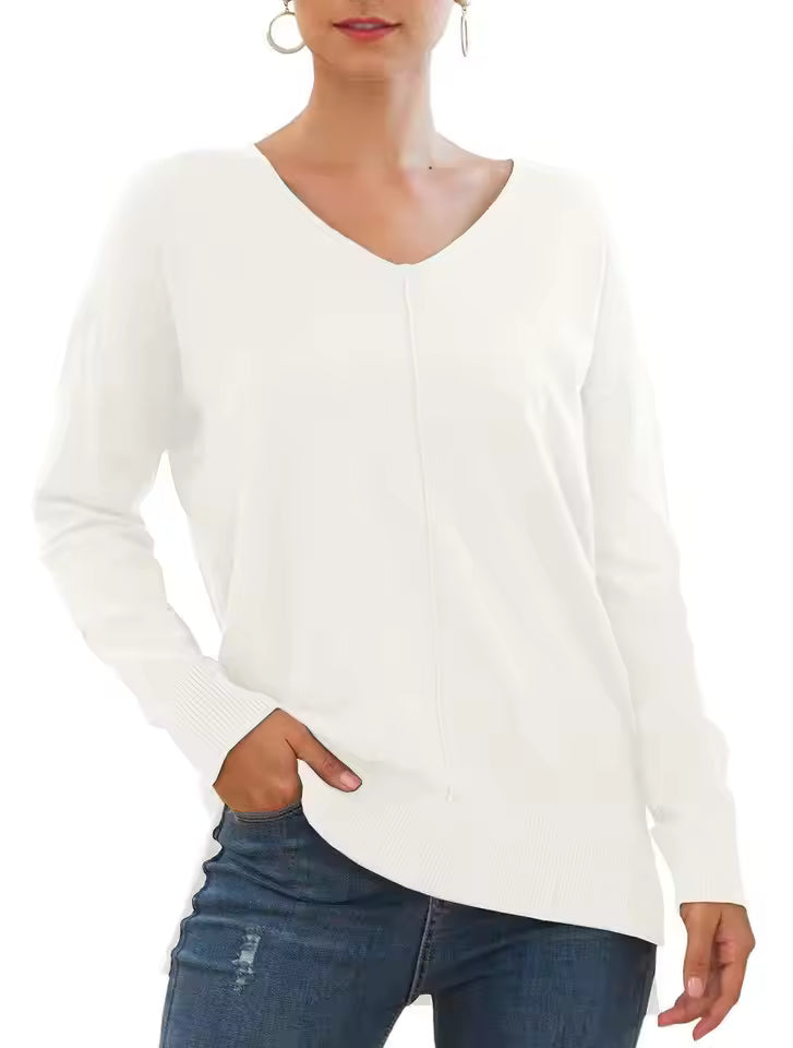 Eleganter V-Neck Pullover