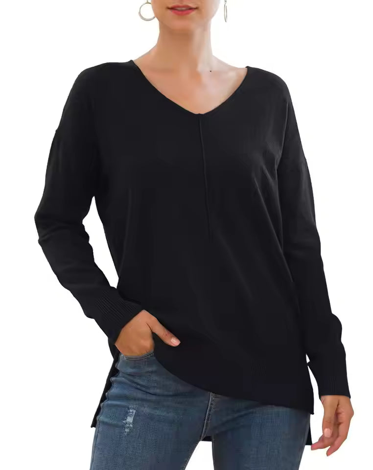 Eleganter V-Neck Pullover