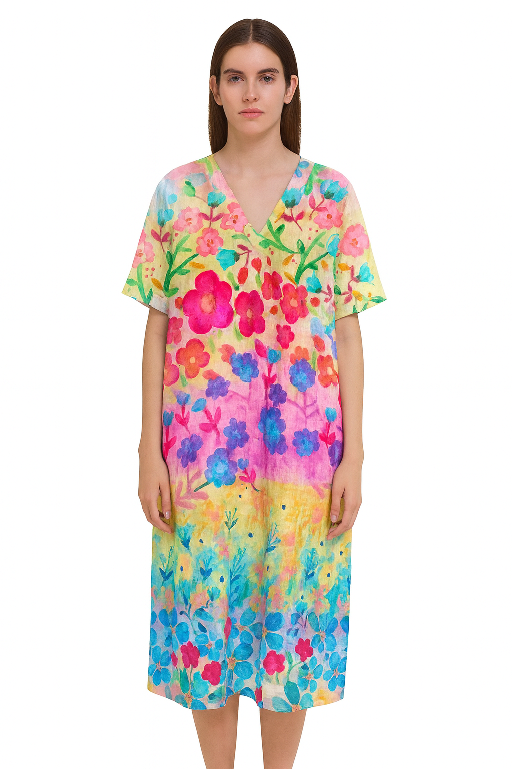 Florales Sommer-Maxikleid
