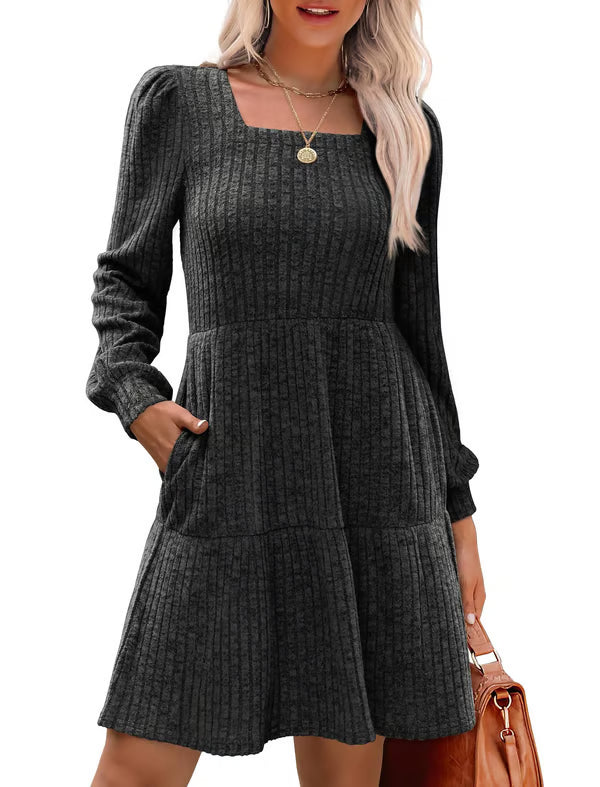 Renia Squareknit Kleid