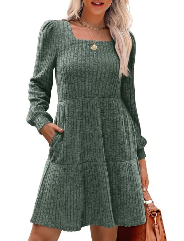 Renia Squareknit Kleid