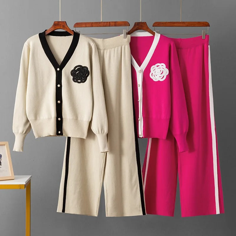 Elegantes Strick-Set Zweiteilig