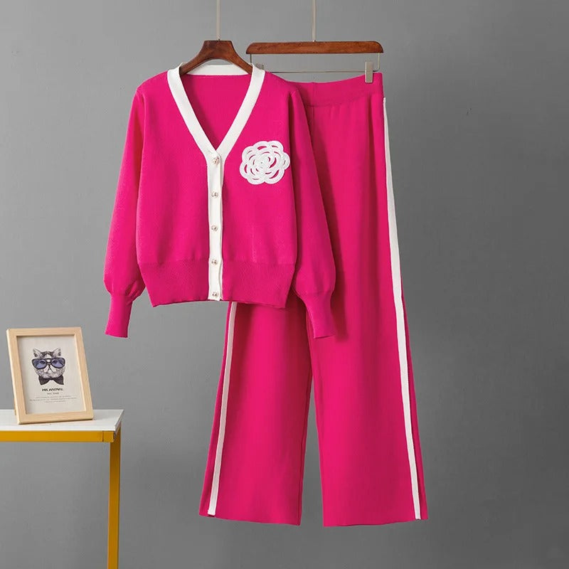 Elegantes Strick-Set Zweiteilig