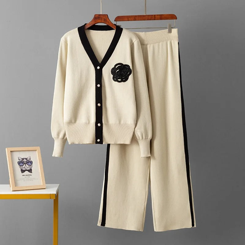 Elegantes Strick-Set Zweiteilig