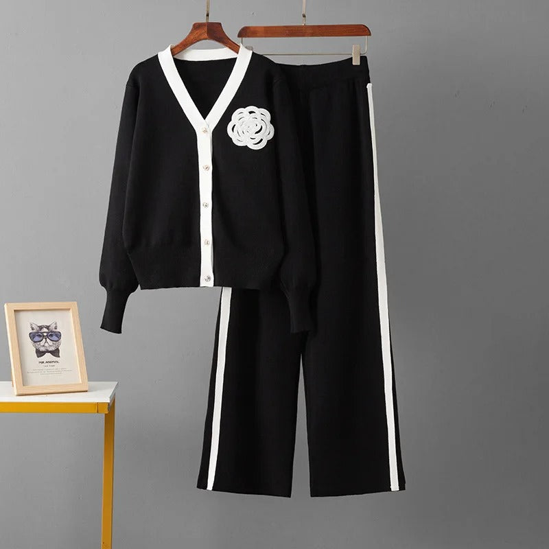 Elegantes Strick-Set Zweiteilig