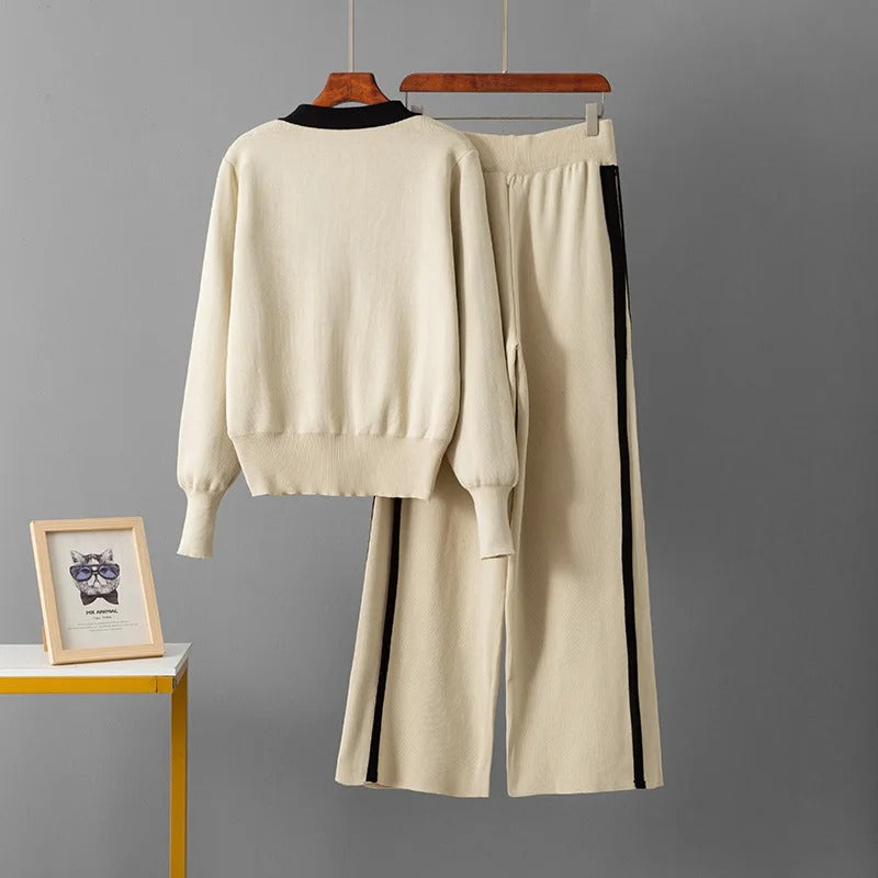 Elegantes Strick-Set Zweiteilig