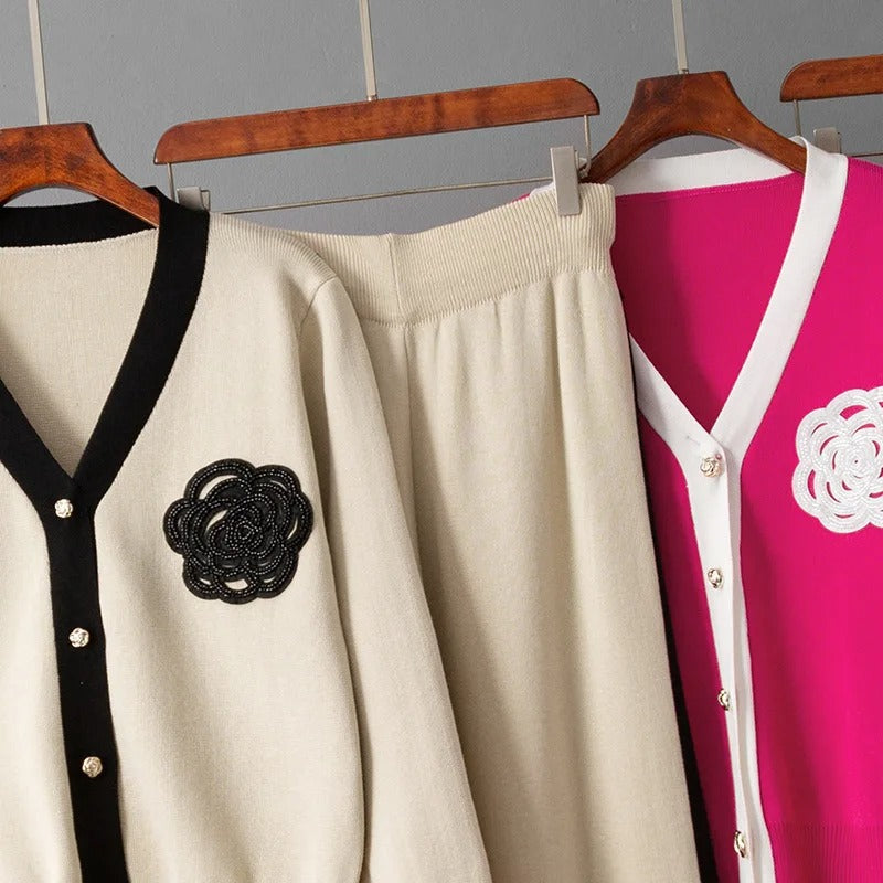 Elegantes Strick-Set Zweiteilig