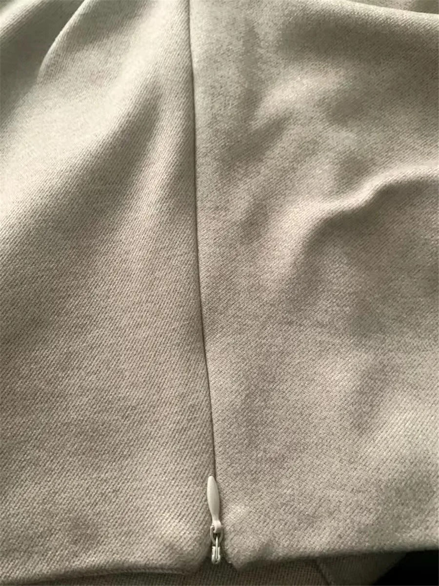 Wollhose High Waist Wide Leg