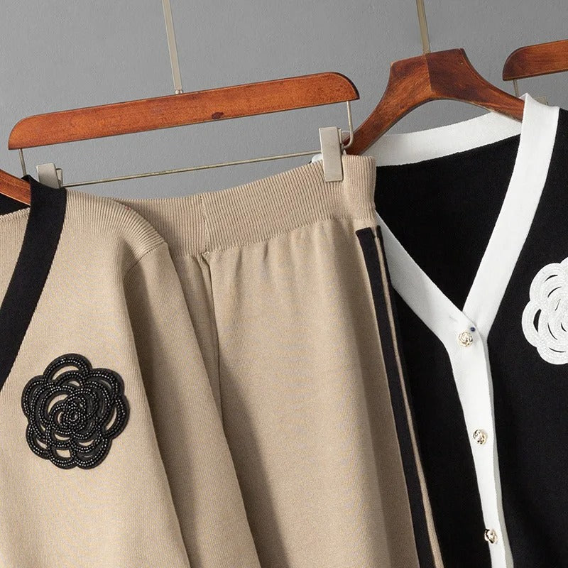 Elegantes Strick-Set Zweiteilig