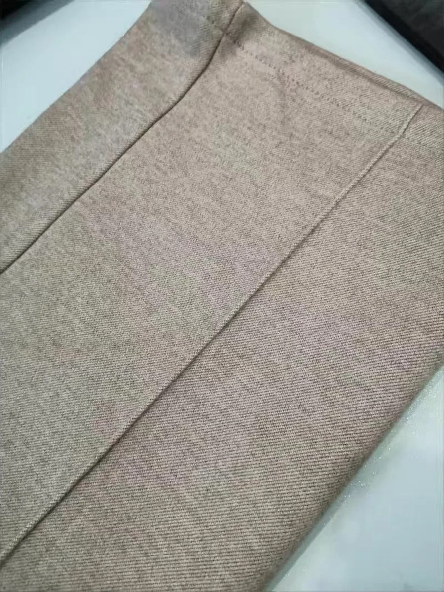 Wollhose High Waist Wide Leg