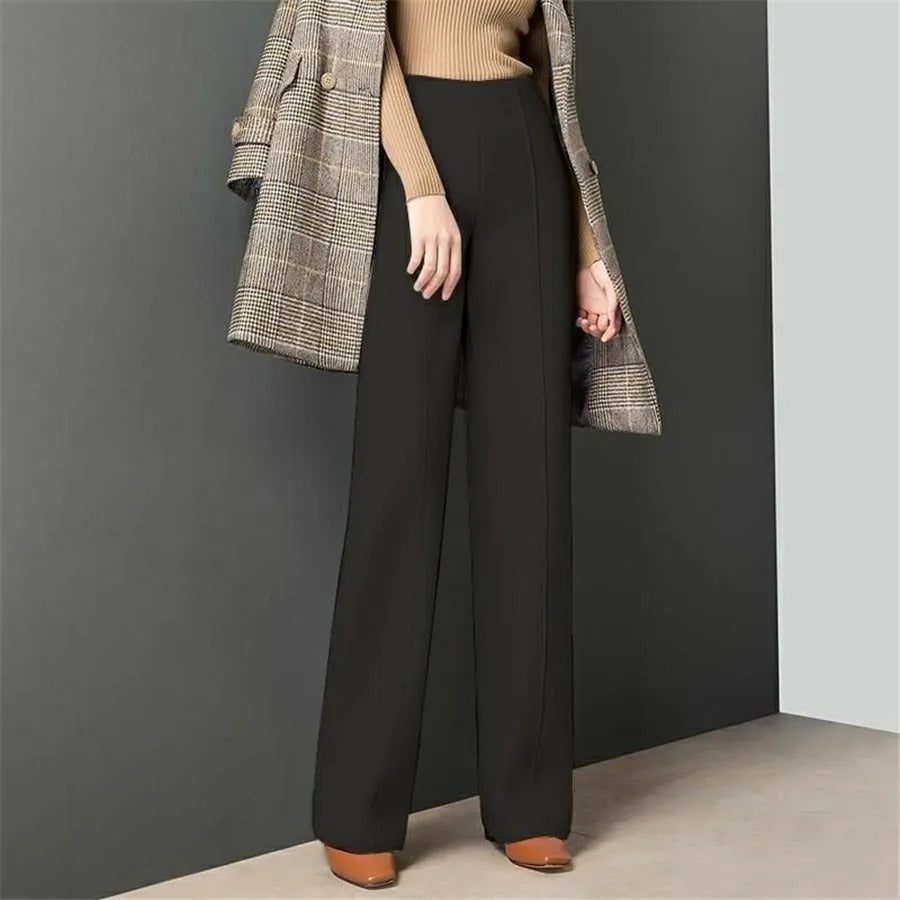Wollhose High Waist Wide Leg