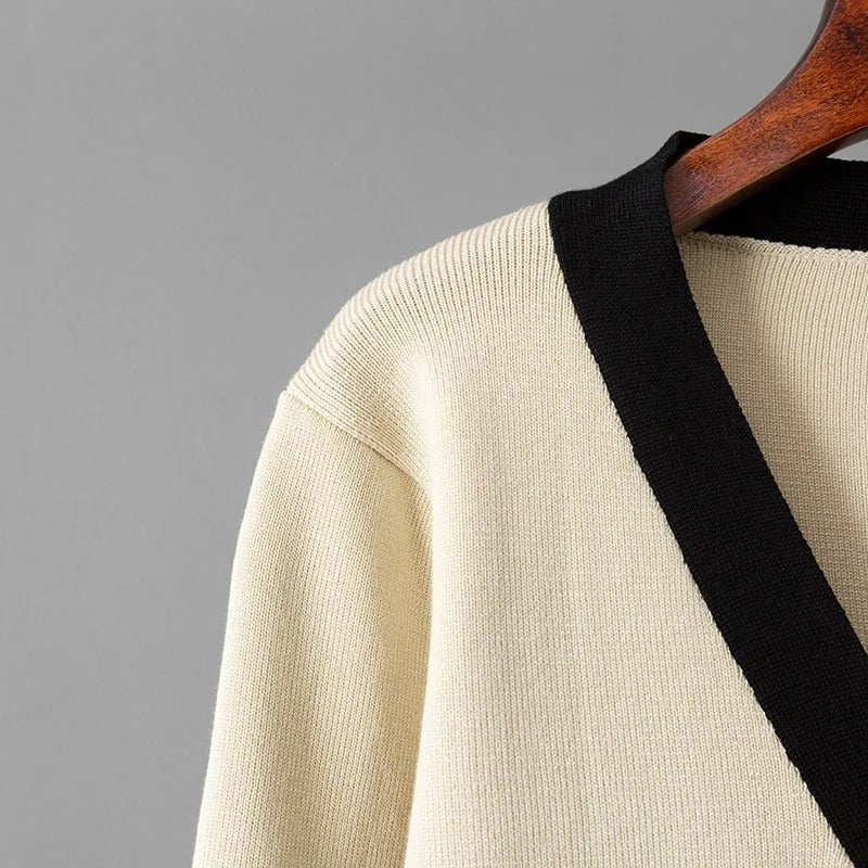 Elegantes Strick-Set Zweiteilig