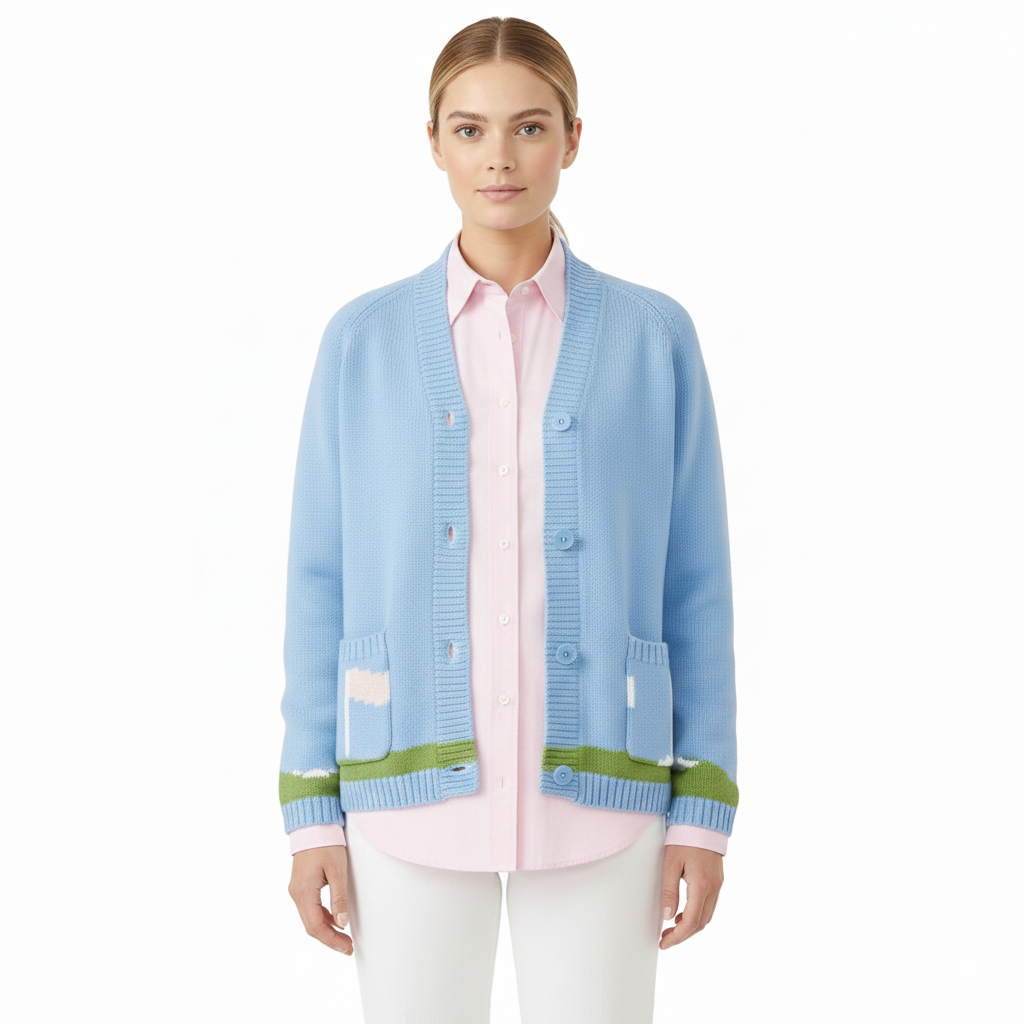 Nalea Checkknit Cardigan