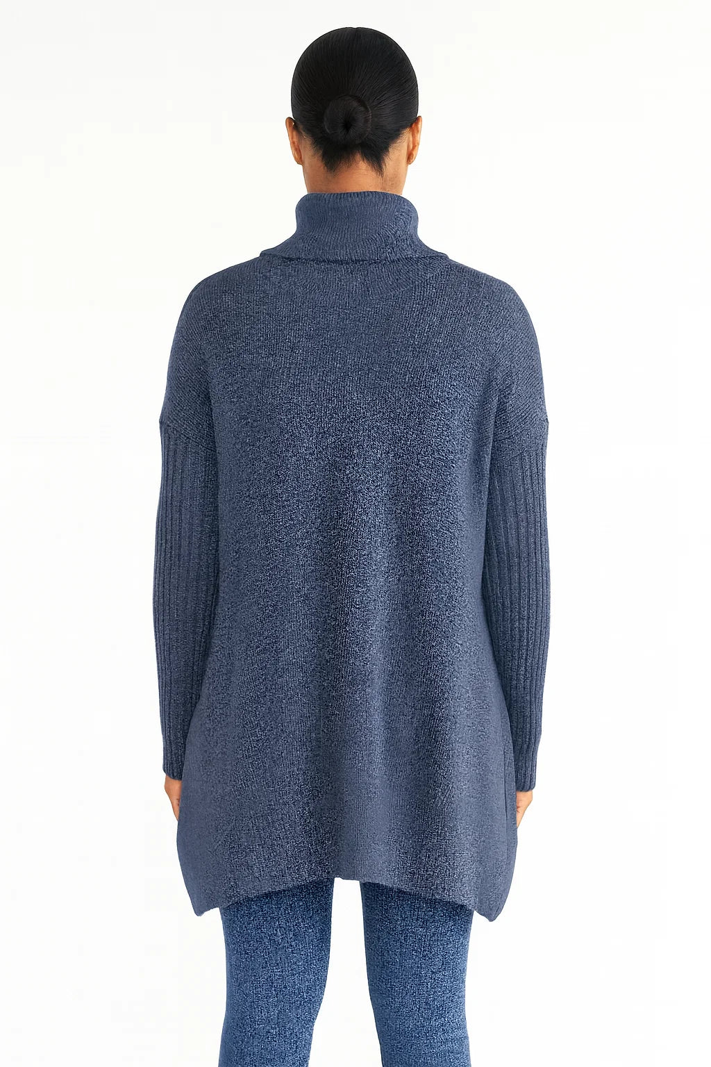 Übergroßer Rollkragen-Strickpullover