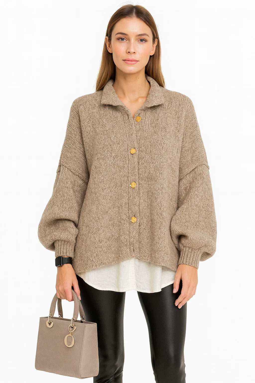 Oversize-Strickcardigan