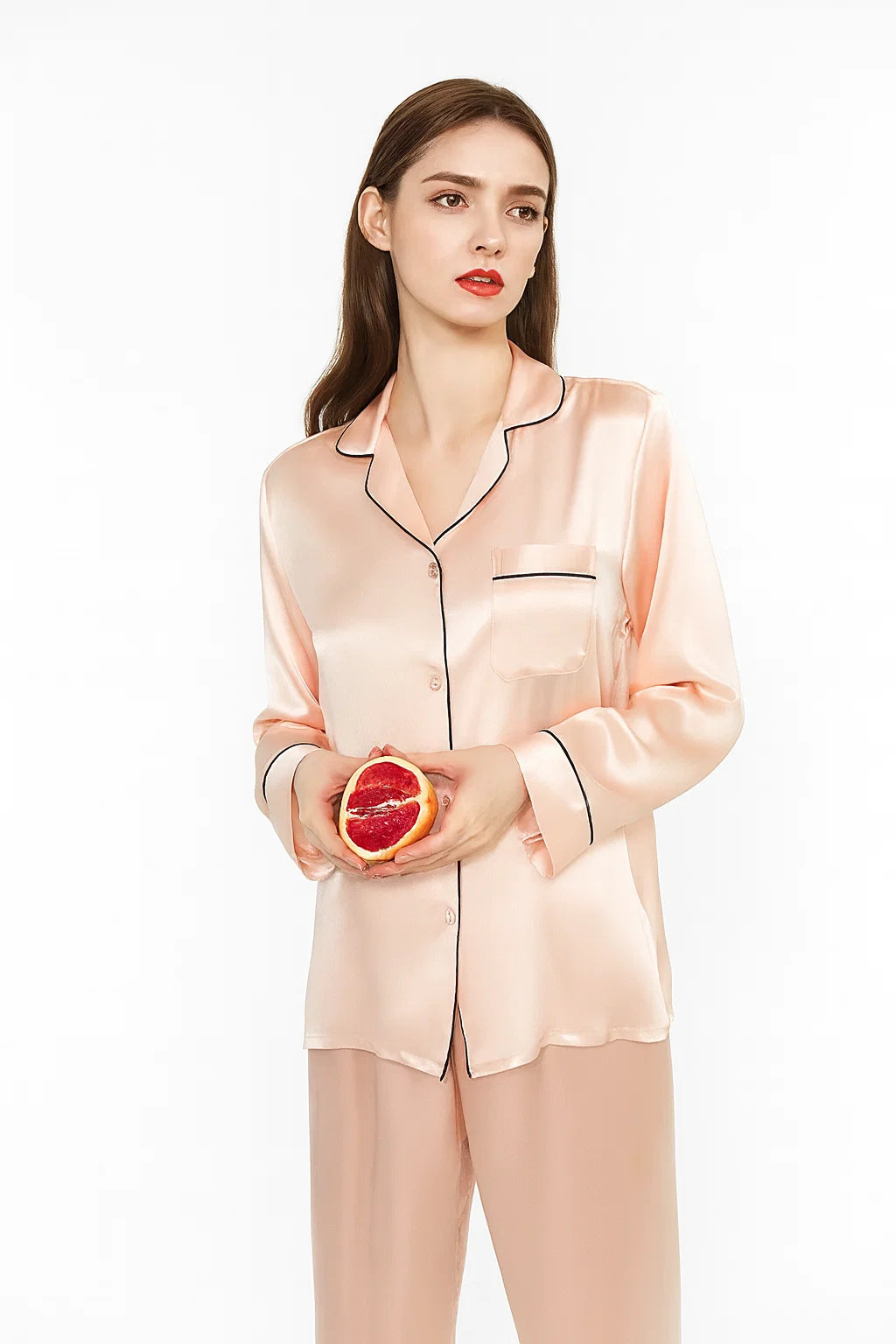 Luxuriöses Seiden-Pyjama-Set