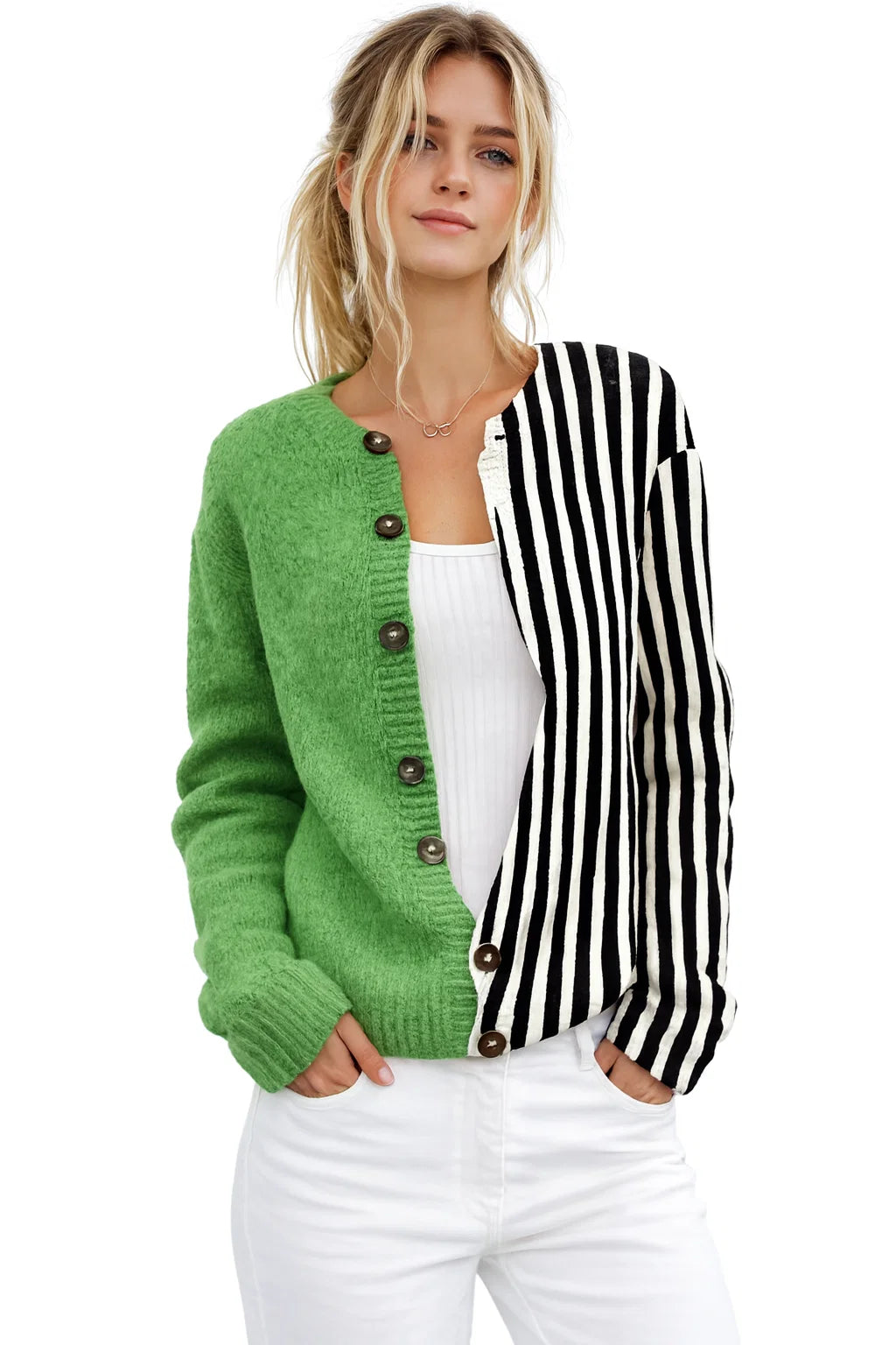 Punktmuster-Cardigan