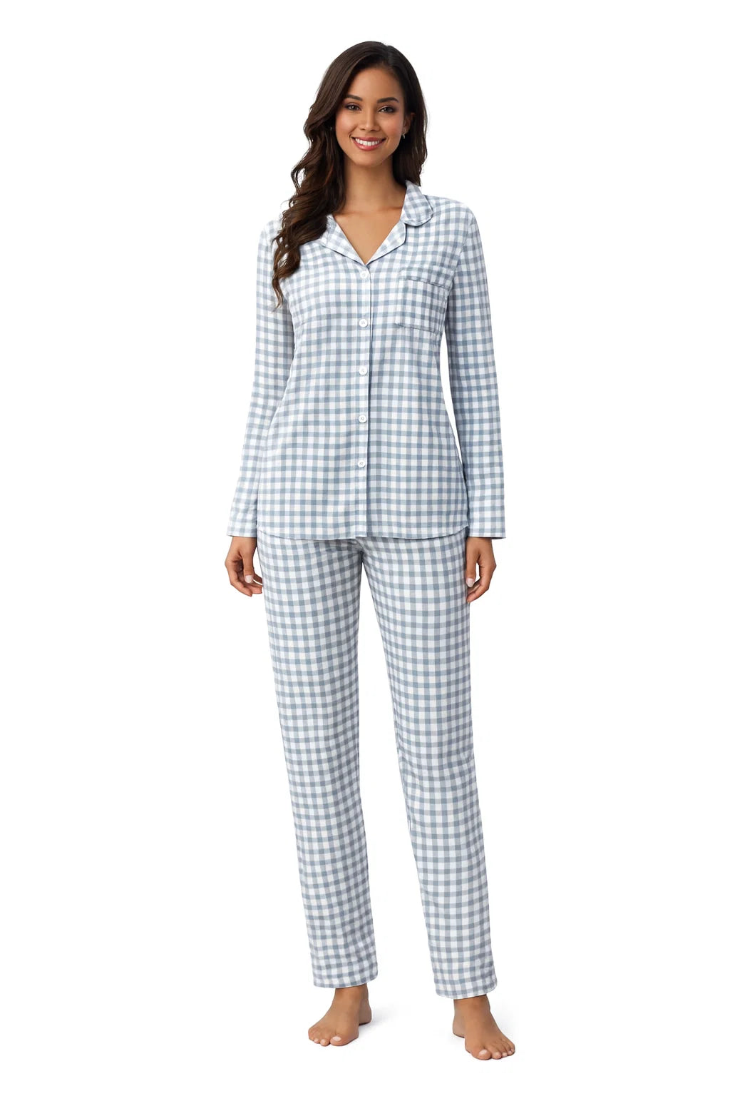 Punktiertes Pyjama-Set