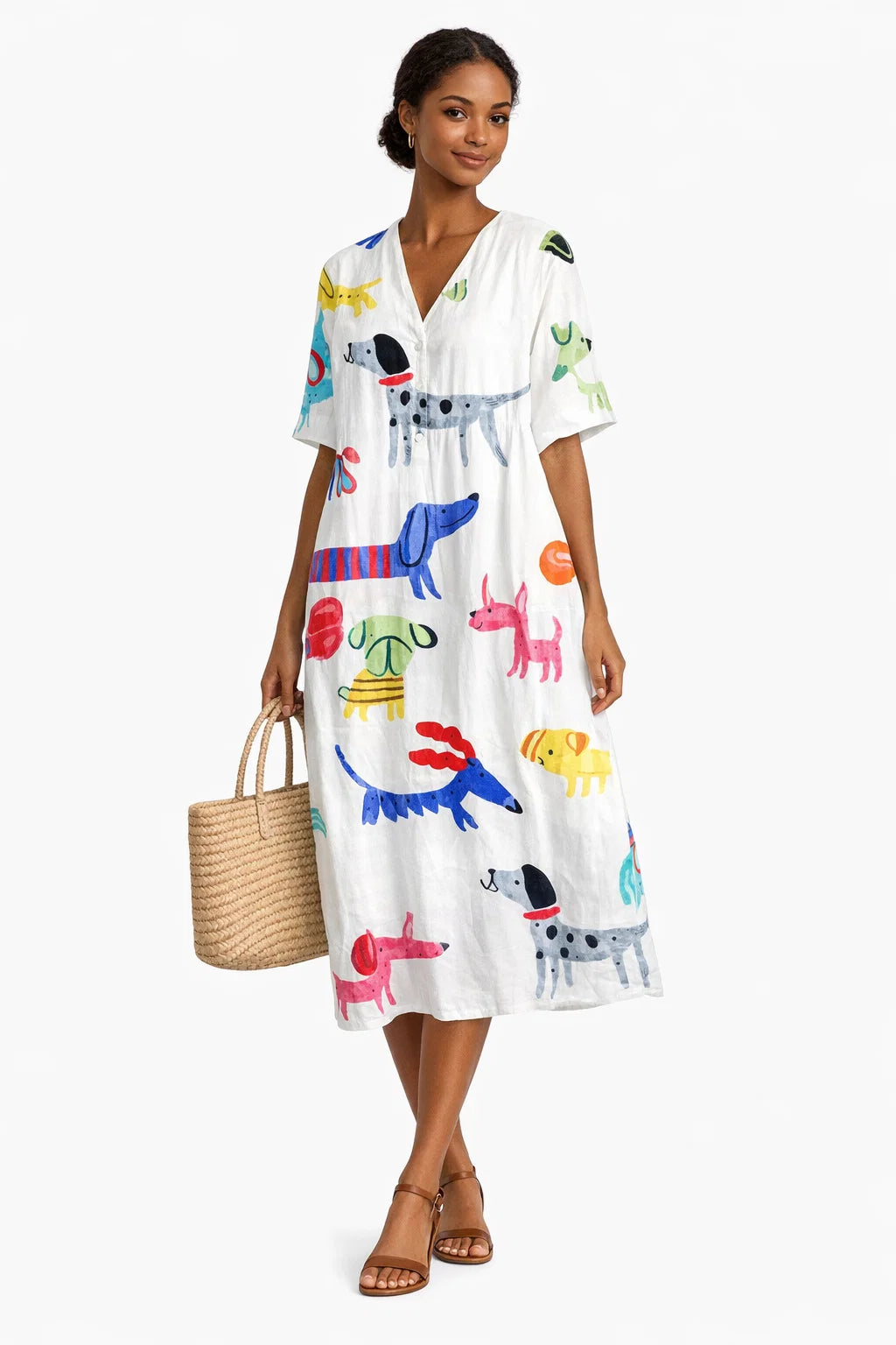 Abstraktes Sommerkleid