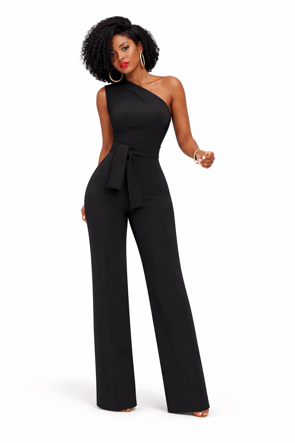 Ein-Schulter-Jumpsuit