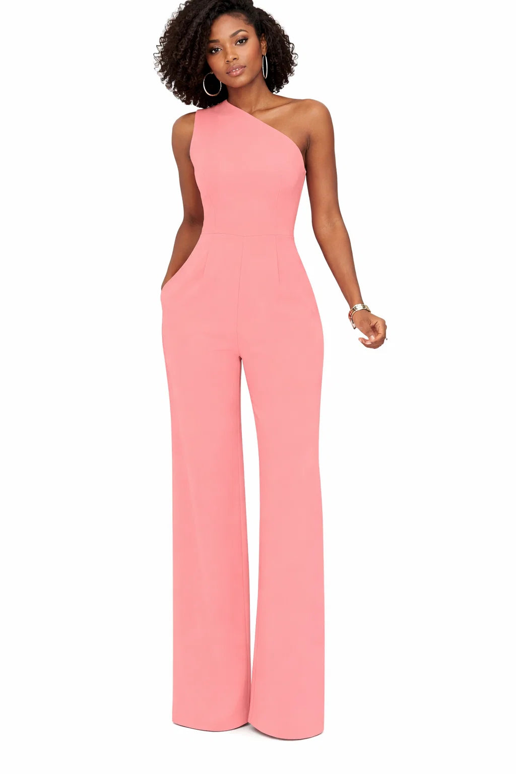 Ein-Schulter-Jumpsuit