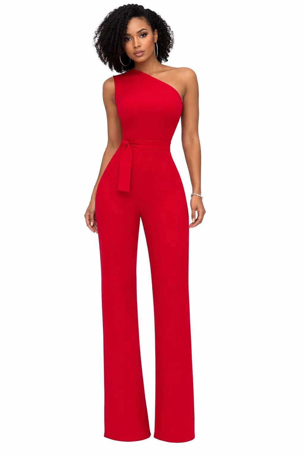 Ein-Schulter-Jumpsuit