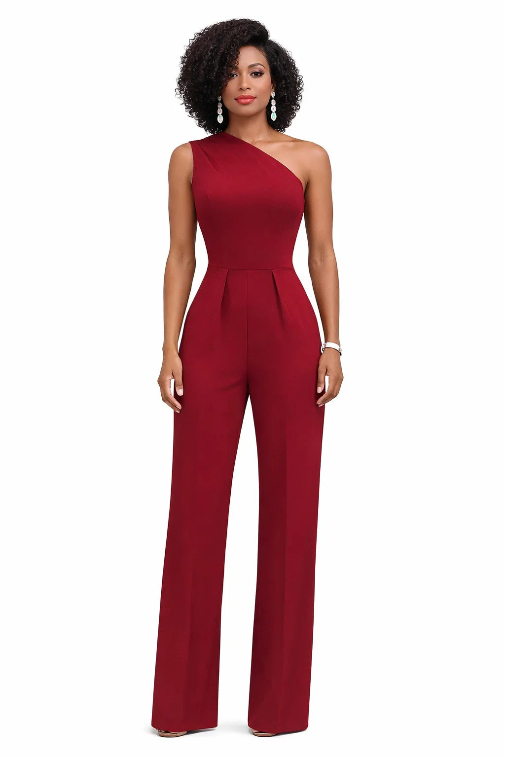 Ein-Schulter-Jumpsuit