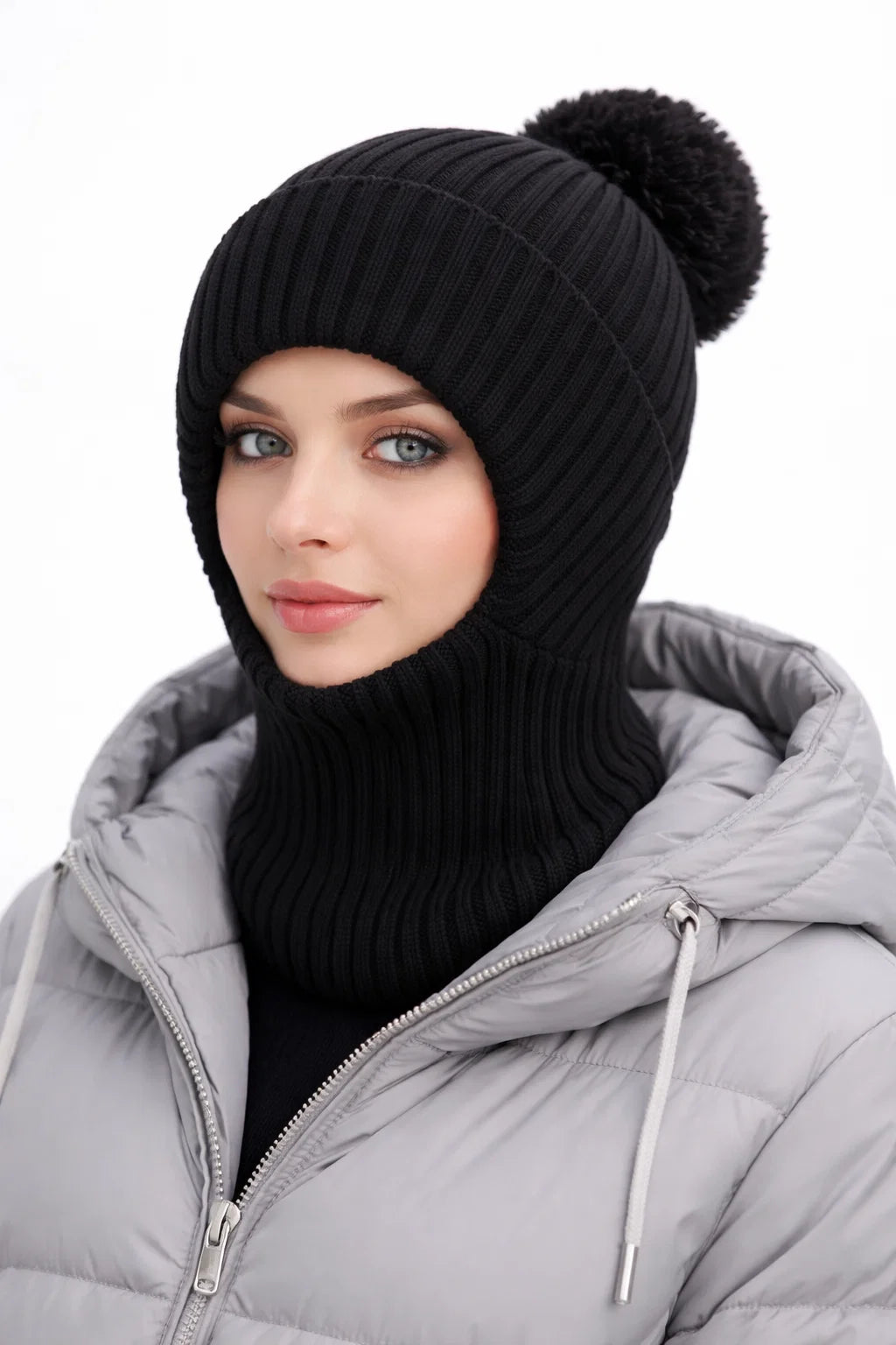 Balaclava-Wintermütze mit Fleecefutter