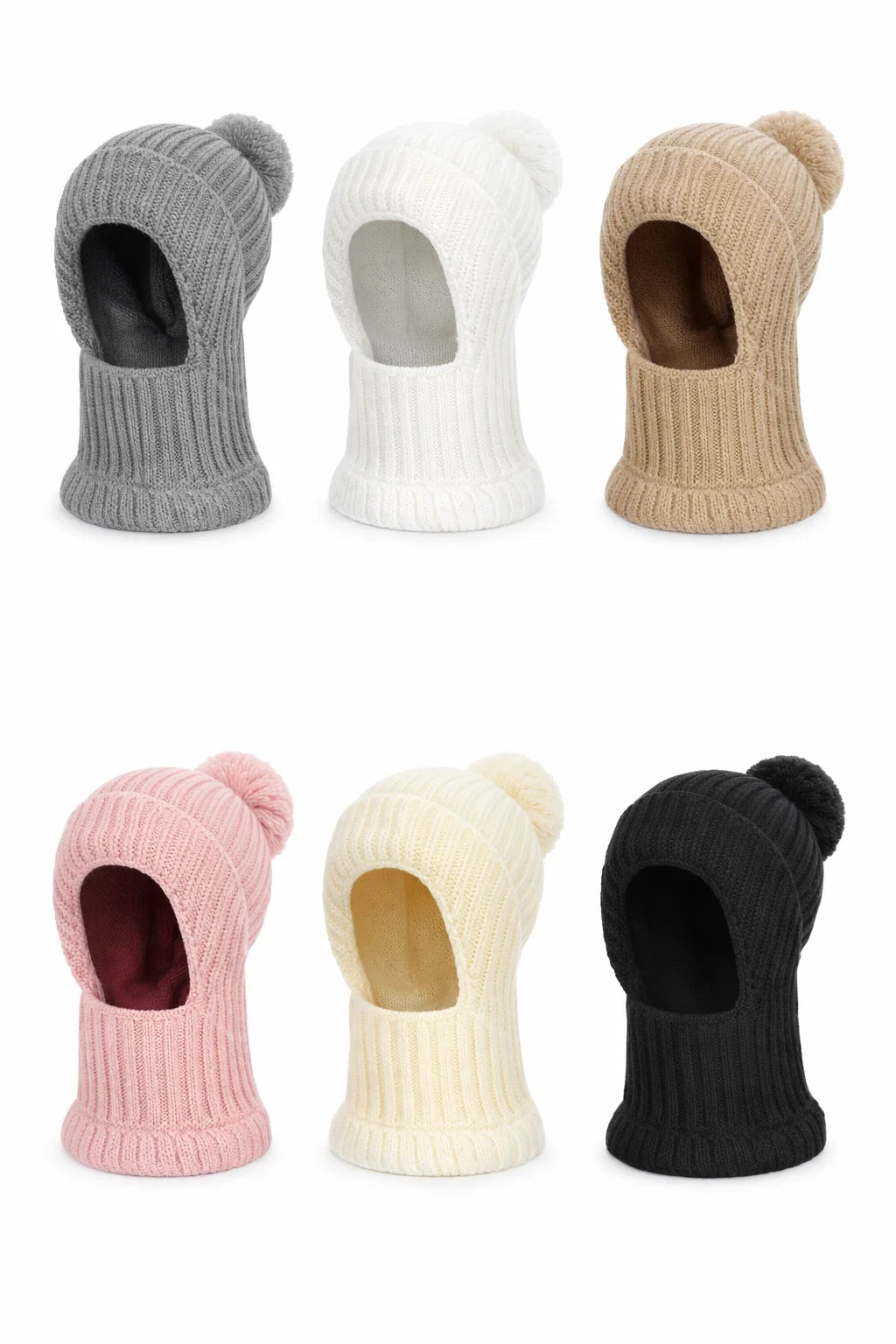 Balaclava-Wintermütze mit Fleecefutter