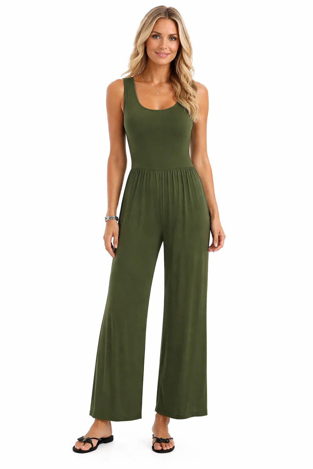 Sommer-Wide-Leg-Jumpsuit