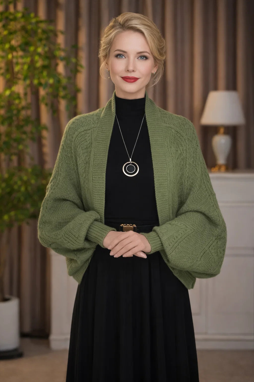 Boho-Strick-Cardigan Schal