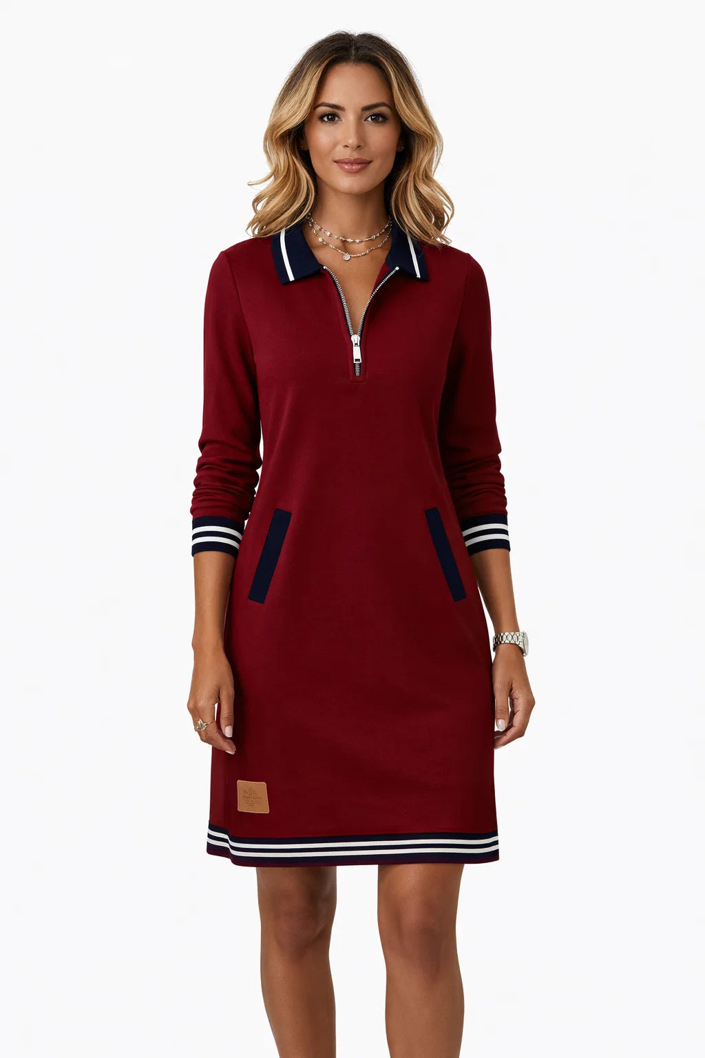 Lässiges Zipper-Kleid