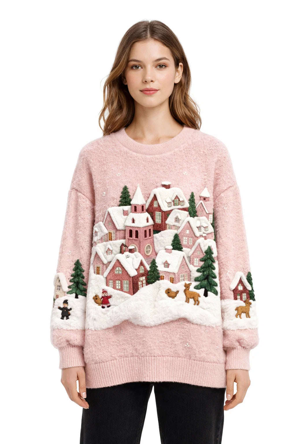 Weihnachtskatzen-Pullover