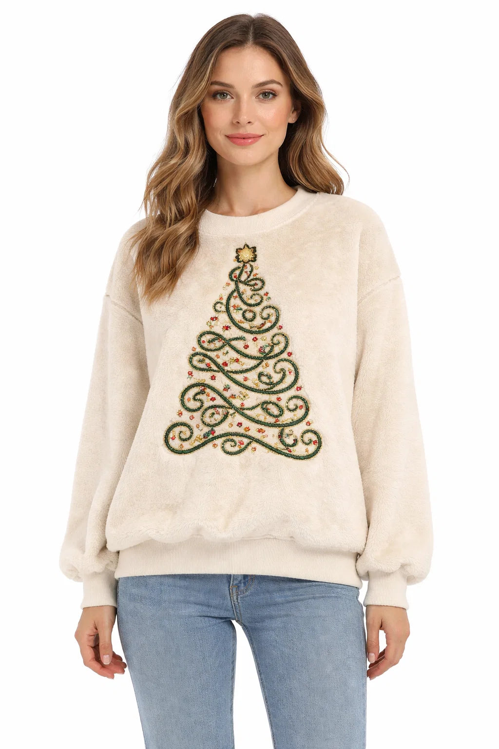 Weihnachtskatzen-Pullover