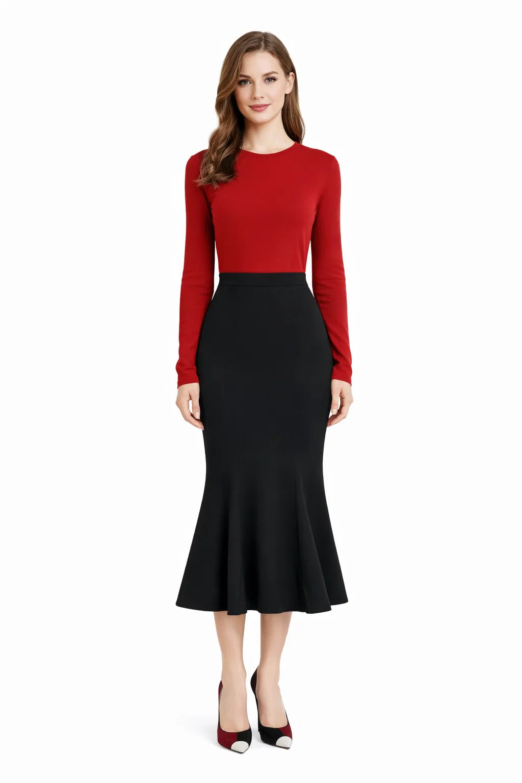 Eleganter Mermaid-Maxirock