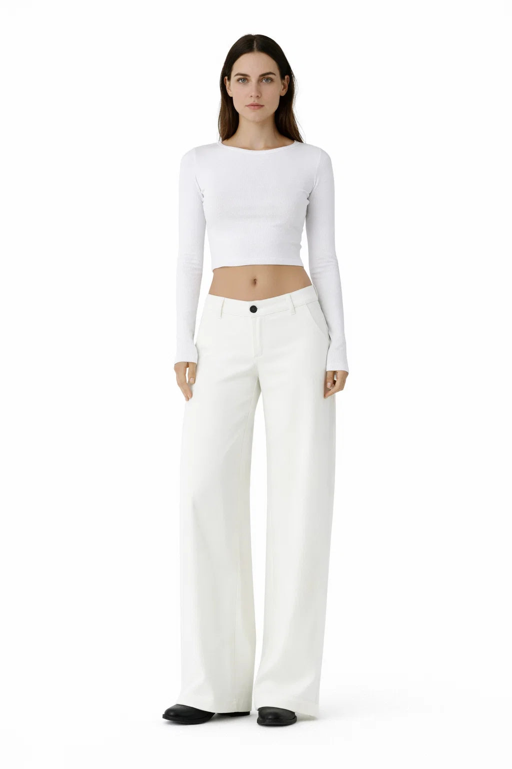 High-Waist Wide Jeans