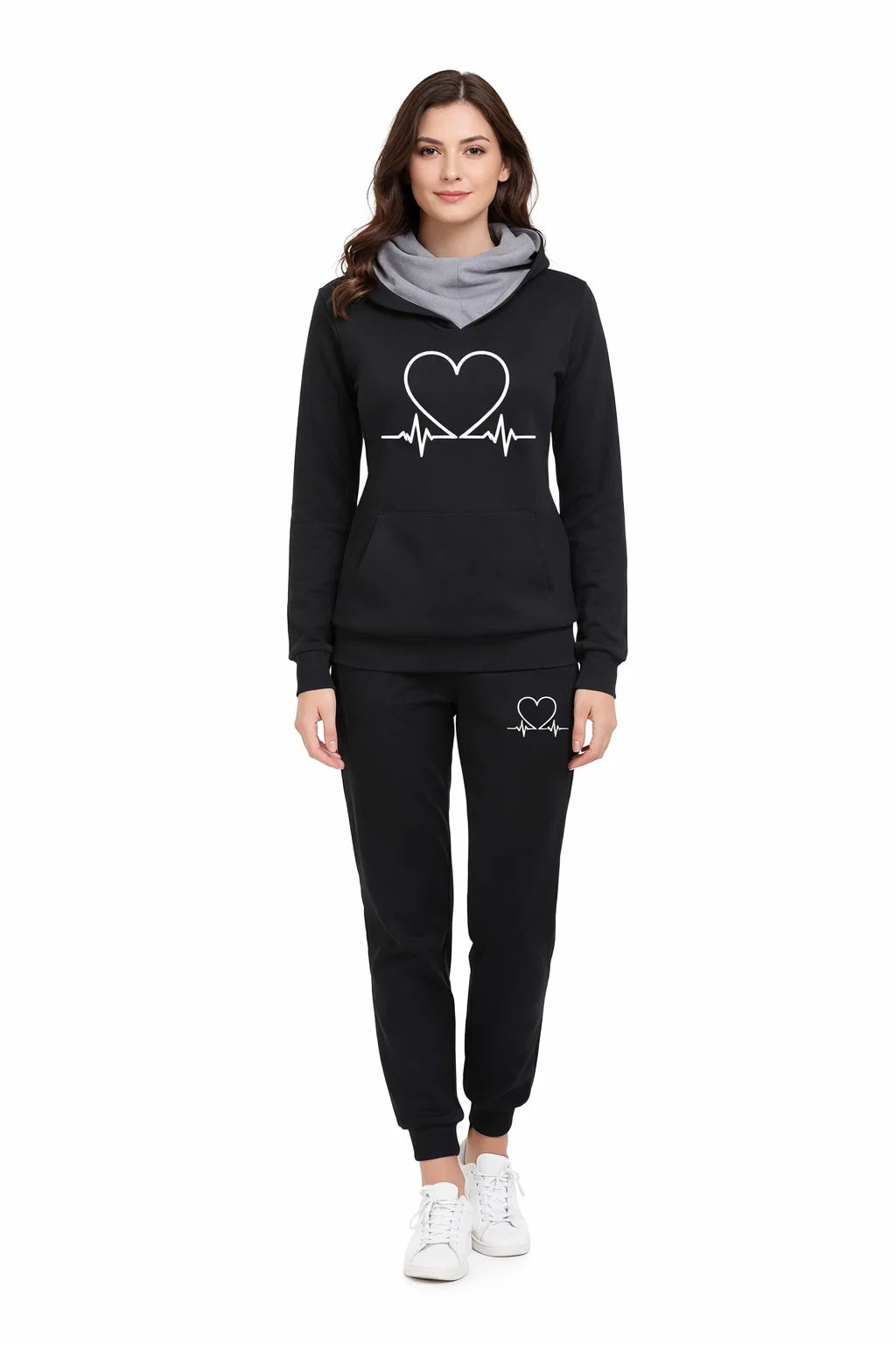 Bedrucktes Hoodie-Set